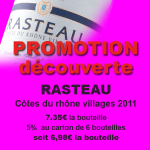 Promotion découverte Rasteau 2011 - Cellier Neuvillois