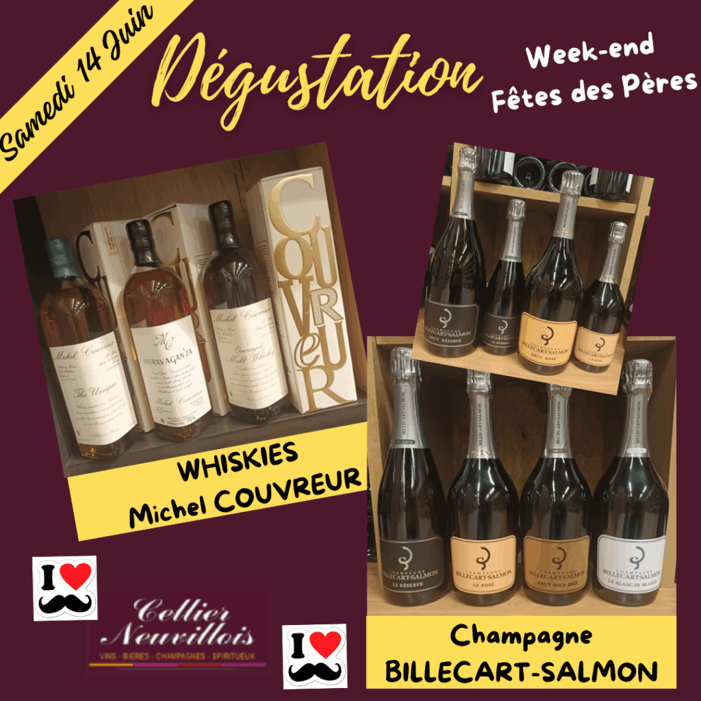Dégustation : Champagne BILLECART – Whisky COUVREUR